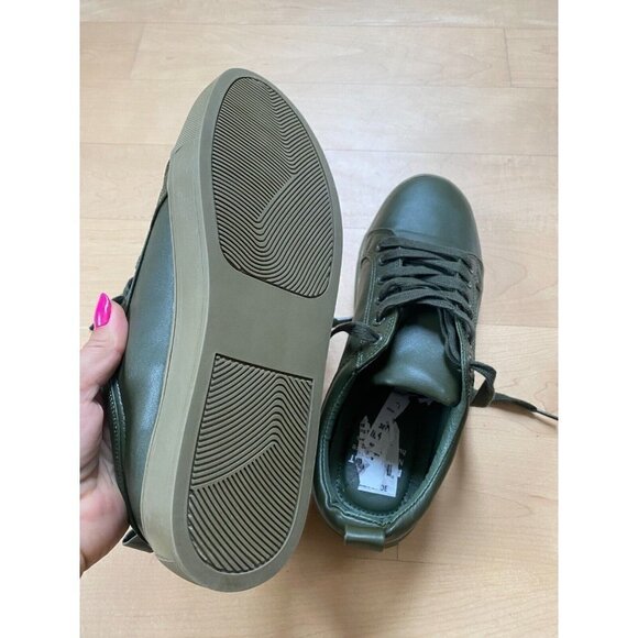 MATT & Nat BNWT Women Green "Bonaventure" Vegan Lace Up Sneakers New - Picture 6 of 8